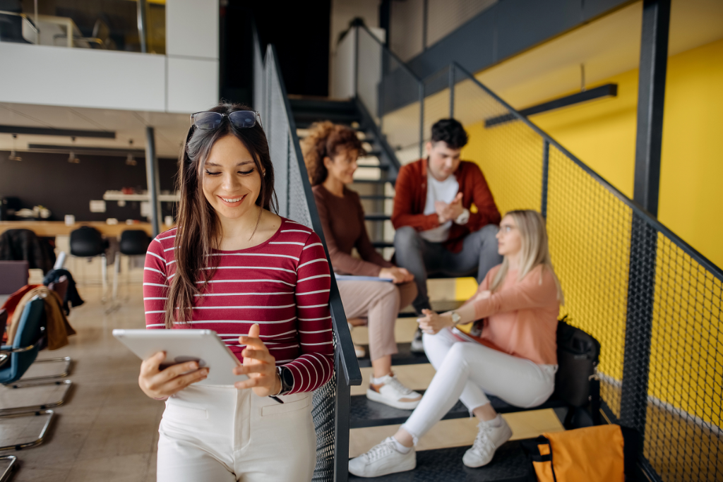 Studenten in der Uni