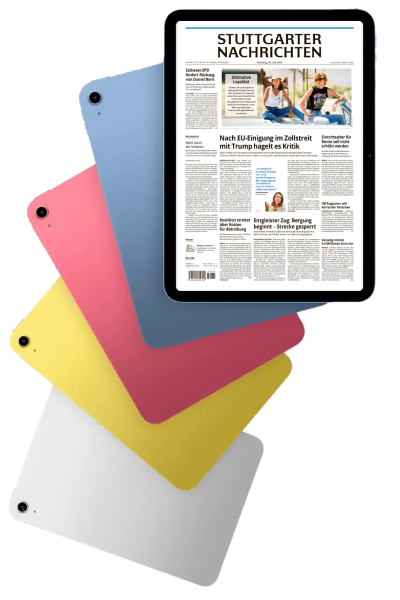 5 Apple iPad in Silber, Gelb, Pink und Blau mit StN E-Paper